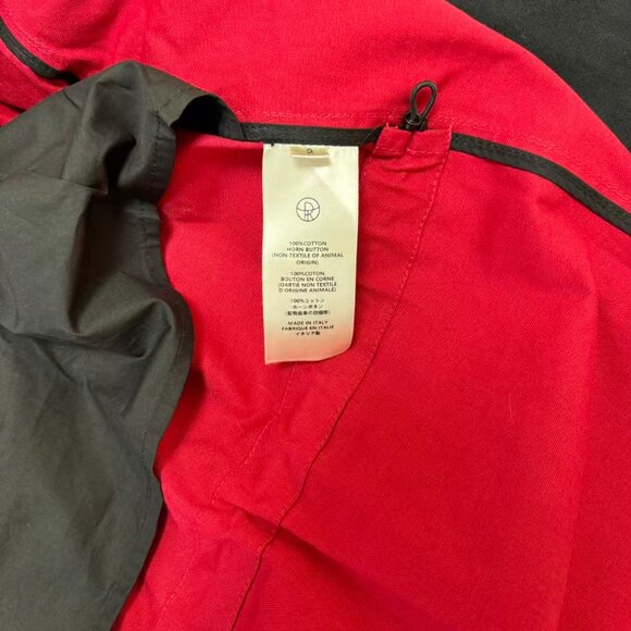 The Row  elodianna two-tone cotton-canvas jacket - red - Picture 10 of 10